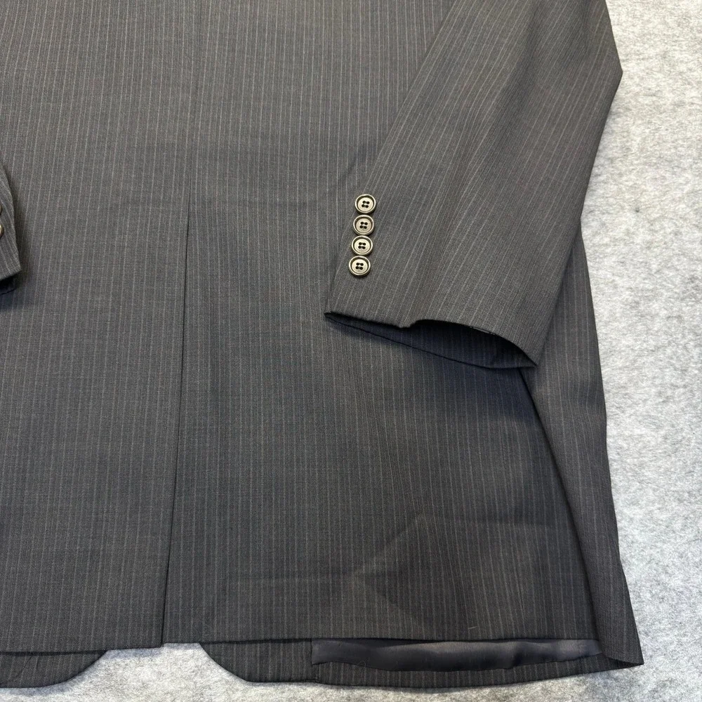 Brooks Brothers 1818 Madison Saxxon42L Gray Pinstripe Wool Blazer USA